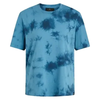 Belstaff Wave Dye Ride Ozeanblaues T-shirt