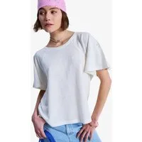 Roxy T-Shirt TIME FOR PALM TREE Kurzarm, mit Rundhalsausschnitt, aus Baumwolle und Polyester