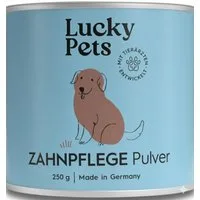 Lucky Pets Zahnpflege Pulver für Hunde gegen Zahnstein, Zahnbelag & Mundgeruch, Nahrungsergänzungsmittel für: Hunde