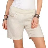 Mississhop Leinenhose Damen Shorts Leinenshorts Bermuda 100 % Leinen kurze Hose 293