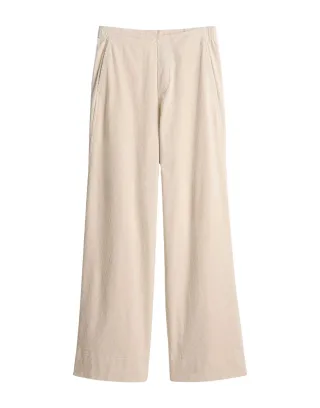 Opus - Wide Leg Jogpants aus Cord - Mileni cargo beige - Gr. - 42