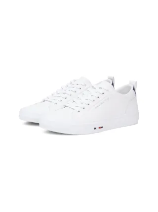 Tommy Hilfiger Sneaker "HARLEM STREET LTH" Freizeitschuh, Halbschuh, Schnürschuh mit TH-Logo -klein ausfallend