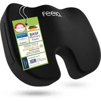 feela Sitzkissen Orthopädisches Kissen – Ergonomisch, 3 Härtegrade bei Rückenschmerzen, Fördert gesundes Sitzen & entlastet Rücken – Zuhause, Büro & unterwegs