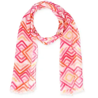 Halsüberkopf Accessoires - 70x180 Schal Cube pink - Gr. - OS