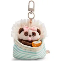 Nici Kuscheltier mymochi, Set Panda Kono 7cm mit Breischale & Bettchen mit Karabiner (Set), in Geschenkbox