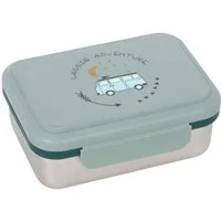 LÄSSIG Lunchbox Lässig Brotdose Kinder - Edelstahl Lunchbox, Adventure Bus