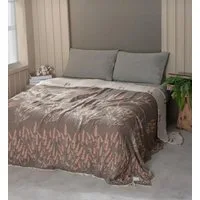 Wohndecke Musselin Wohndecke 4 lagig Double Face 200cmx240cm, Sandiik