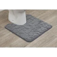 LikeKa WC-Vorleger mit Ausschnitt, Weicher Badezimmerteppich Badteppich mit Memory Foam