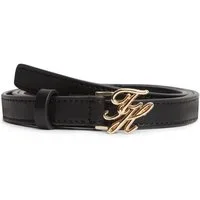 Tommy Hilfiger Ledergürtel SCRIPT 1.5 cm breit Größenverstellbar durch Schnalle