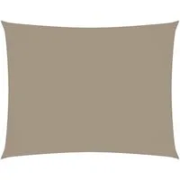 vidaXL Sonnensegel Sonnensegel Oxford-Gewebe Rechteckig 3x6 m Taupe, (1-tlg)