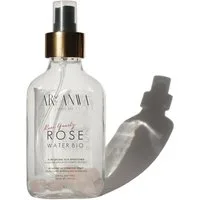 ARI ANWA Skincare Gesichtswasser Bio Rosenwasser Spray mit Rosenquarz, Gesichts- und Körperspray, Natürlich, bio, vegan, tierversuchsfrei, frei von Alkohol