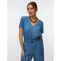 Vero Moda V-Shirt VMBREE SS V-NECK TENCEL TOP Viskose, regular fit