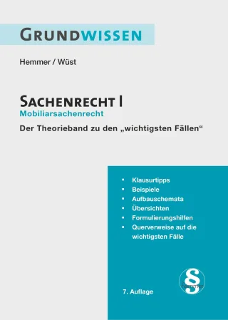 Grundwisssen Sachenrecht I (Skripten - Zivilrecht)
