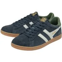 Gola Equipe II Suede-Leder 2025 navyblau/hellgrau/grün Herren Sneaker