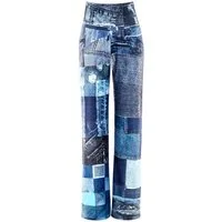 Winshape Sporthose Functional Comfort Wide Leg Pants CUL105C mit Patchwork-Print