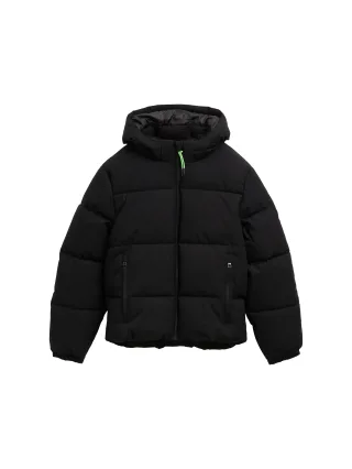 tom tailor kids - Puffer-Jacke mit abnehmbarer Kapuze black - Gr. - 128