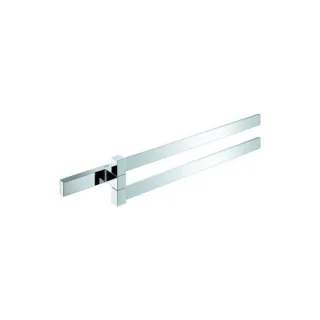 Grohe Selection Cube Doppel-Handtuchhalter 40768000 chrom, 2-armig, schwenkbar, verdeckte Befestigung