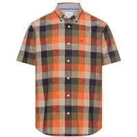 camel active Karohemd Kurzarm, mit Button-Down-Kragen