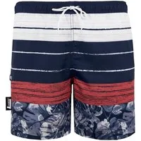 Luvanni Badehose Badehose Herren Schnelltrocknende Beachshorts Boardshorts Badeshorts mit Eingriffstaschen, seitliche Reißverschlusstasche