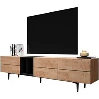 Newroom Lowboard Wildeiche 195 cm, TV Board Wildeiche Vintage Industrial Landhausstil TV Schrank