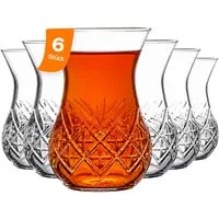 Pasabahce Gläser-Set Timeless Teegläser-Set, 6-tlg., Glas, 6er Set, 170ml, ideal für Familie, Gäste oder Gastronomiebetrieb