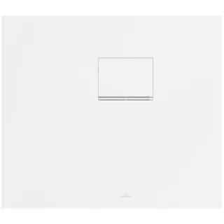 Villeroy und Boch Squaro Infinity Duschwanne UDQ8070SQI2RVRW 80 x 70 x 4 cm, Stone White, Eck-Einbau rechts gegen Wand
