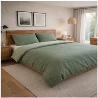 Leonado Vicenti Bettwäsche Renforce Bettwäsche Set 135x200 cm, Renforcé, 4 teilig, moderne Bettwäsche aus Baumwolle, Bettwäsche mit Melange-Design