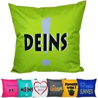 JACK Dekokissen 50x50cm Motiv Outdoor Lounge Kissen inkl. XXL Füllung Sitzkissen, Outdoorkissen starke Füllung mit lustigen Motiven