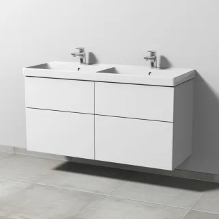 Sanipa 3way Waschtischunterbau zu Villeroy & Boch Avento Waschtisch mit 4 Auszügen, Weiß-Soft SM62543