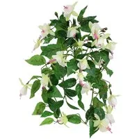 Kunstpflanze Kunstblume Fuchsie Fuchsie, I.GE.A., Höhe 40 cm, Dekoblume Hängende Blumen mit Blüten Künstliche Blumen Hängeblume