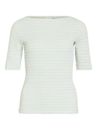 VILA - VILOPES BOAT NECK 2/4 TOP/TES Birch - Gr. - XS