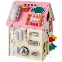 COSTWAY Lernspielzeug Kinder Spielhaus, Montessori Holz Spielzeug