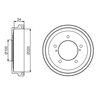 Bosch Bremstrommel Suzuki Grand Jimny