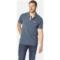 Jan Vanderstorm Poloshirt JAKOV mit Kontrast-Knopfleiste