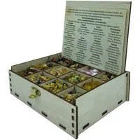 Heilkräuter Manufaktur Räucherstäbchen Räucherbox Geschenkbox mit 12 Sorten Räuchermischungen 14 x 10 x 4 cm