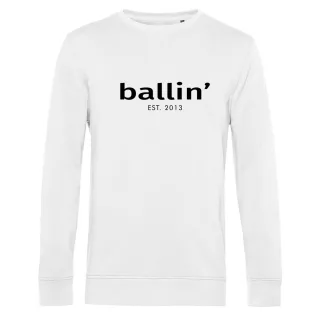 Basic Sweater von Ballin Est. 2013 in der farbe Weiss und in größe L.