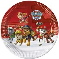 Procos Pappteller Pappteller Paw Patrol Ready for Action, Ø23cm/8St