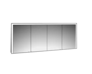 emco LED-Lichtspiegelschrank Prime 3 Unterputz, 1800 mm, 4-türig Rückwand verspiegelt, 949717209 949717209