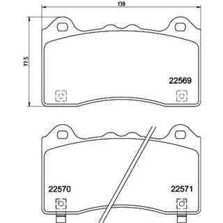 Hella Bremsbel?ge vorne Ford Focus 3 2,3