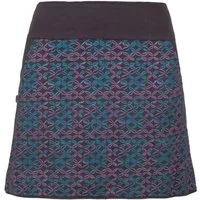 Vishes Jerseyrock Kurzer Damen Baumwoll-Rock mit Facetten Bedruckt mit Taschen Retro, Goa, Hippie Style
