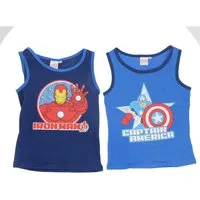 The AVENGERS Unterhemd Avengers Unterhemd Shirt 2er Pack – 100% Baumwolle für Jungen