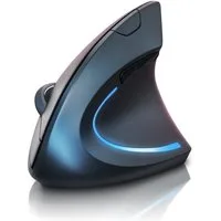 Titanwolf Vertikalmaus kabellos mit Funk 2,4 Ghz, Wireless Vertical Mouse ergonomische Maus (Funk, Vorbeugung gegen Mausarm, für PC Laptop Notebook und Tablet)