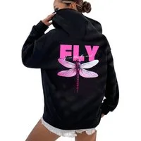 RMK Kapuzenpullover Damen Winter Pullover Fly Libelle
