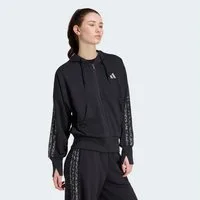 adidas Sportswear Kapuzensweatjacke SEASONAL ESSENTIALS 3-STREIFEN, ANIMALPRINT