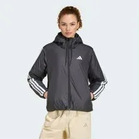 adidas Sportswear Outdoorjacke ESSENTIALS CLIMAWARM 3-STREIFEN MIT KAPUZE für Erwachsene, mit Kapuze, wasserabweisendes Finish