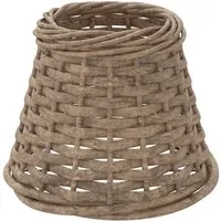 vidaXL Lampenschirm Lampenschirm Braun Ø15x12 cm Korbweide