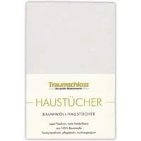 Traumschloss Betttuch Haustuch, 100% Baumwolle, Gummizug: ohne, (1 Stück), aus 100% Baumwolle, ohne Gummizug