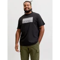 Jack & Jones PlusSize T-Shirt JCOFUSION BOX PRINT TEE SS CN PLS Baumwolle, regular fit