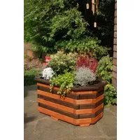 DSH DEKO SHOP HANNUSCH Blumenkasten Bk6l braun-schwarz