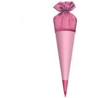 Roth Schultüte Stoffbezug Rosa, Stoffbezug 70 cm Rosa, rund